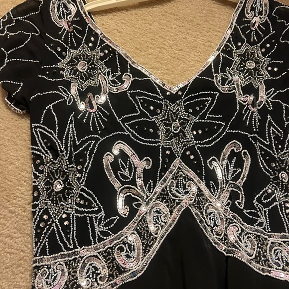 J Kara Beaded Black Formal Dress - Picture 4 of 5